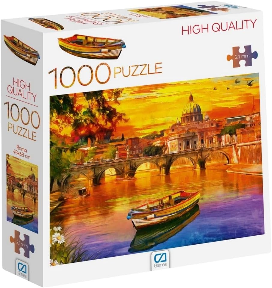 Alternative view of Roma Manzaralı 1000 Parça 2,2Mm Kalınlık 48X68Cm Profesyonel Hobi Puzzle Yapboz Serisi