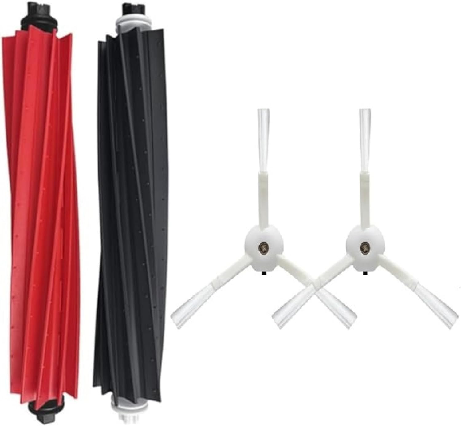 Roborock ile Uyumlu S8 / S8+ / S8 Plus / S8 Pro Ultra Robot Süpürge için Yedek Parça Yenileme Seti, S8 / S8+ / S8 Plus / S8 Pro Ultra Uyumlu 1 Set Ana Fırça,2 Adet Yan Fırça Yedek Seti-Beyaz 4 Parça