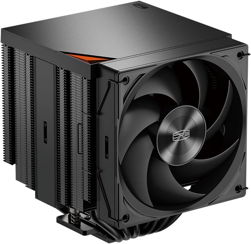 CPS RZ620 PRO TC, Çift Kuleli 6 Isı Borulu CPU Soğutma Sistemi, 2 Adet Çift Bilyalı Rulmanlı Fan (2400 RPM'ye kadar), 80 CFM Hava Akışı, Düşük Gürültü Seviyesi, 280 TDP