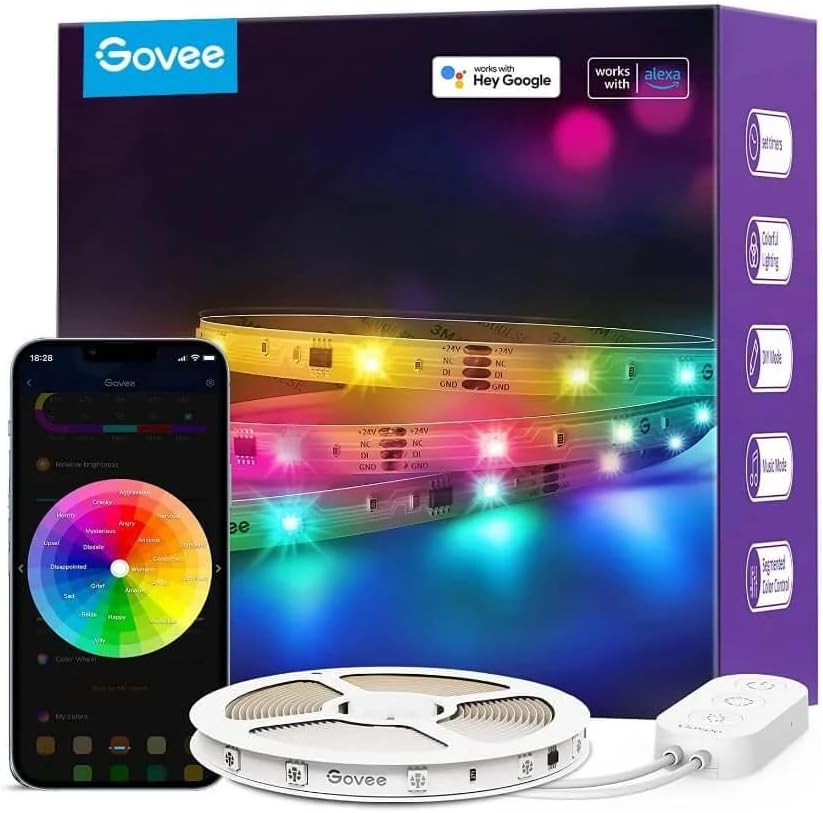 Govee RGBIC Wifi+ Bt LED Şerit (10 M)