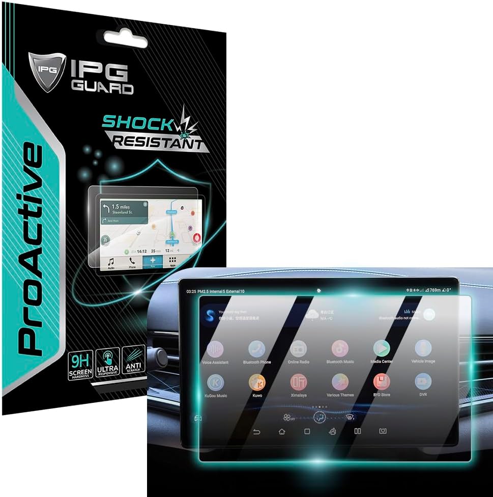 Alternative view of BYD 2022-2025 SEAL / 2025 SEAL U DM-i / 2025 SEAL U EV / 2025 SEAL AWD 15.6 Inch Navigasyon için 9H Nano IPG ProActive Ekran Koruyucu, Pürüzsüz Cam Bitiş, Duyarlı Dokunmatik Hassasiyet