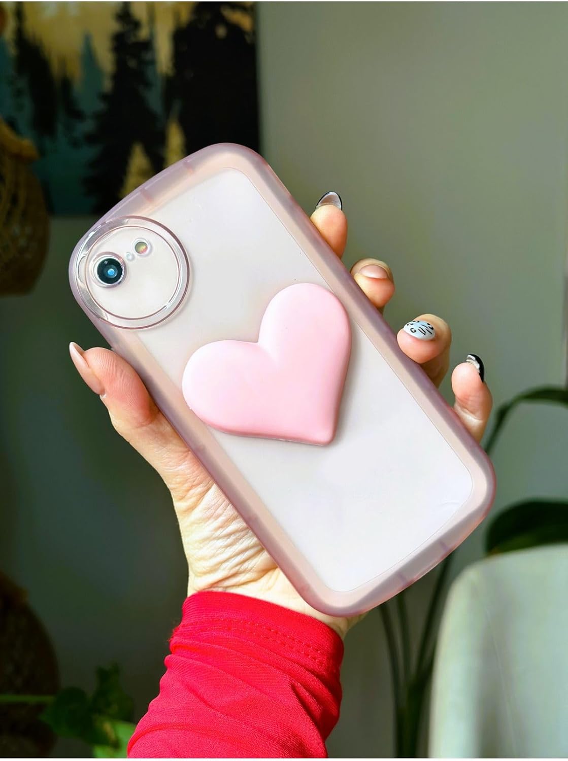 Iphone 7-8 - Se 2020 ile Uyumlu 3d Oyuncak Kalp Model Şeffaf Kılıf - Görsel 3