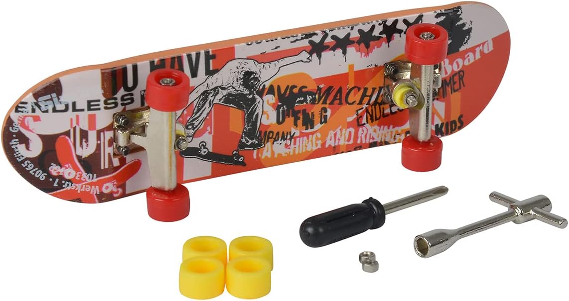 Simba 103306083 parmak kaykayı, 6 farklı kaykaydan sadece 1 ürün gönderilir, 9 cm, stres önleyici, parmak scooter’ı, aksesuarlı, 5 yaş ve üzeri - Görsel 3