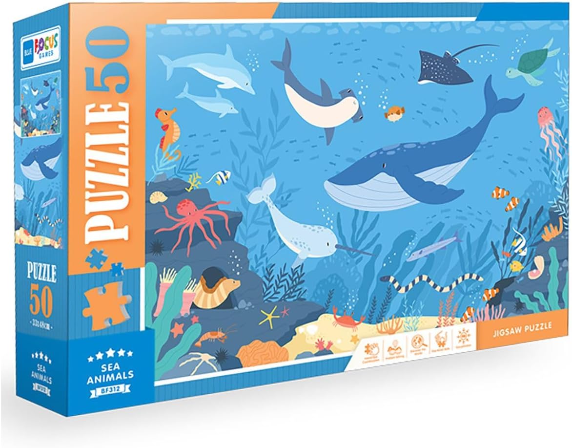50 PARÇA - SEA ANIMALS (DENİZ HAYVANLARI)