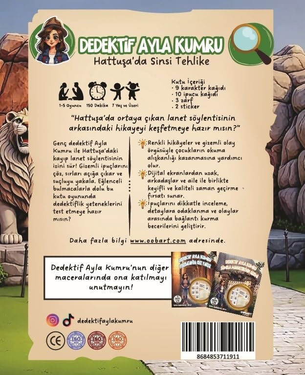 Dedektif Ayla Kumru Hattuşa'da Sinsi Tehlike, Çocuklar İçin Eğlenceli Dedektiflik Oyunu - Görsel 2