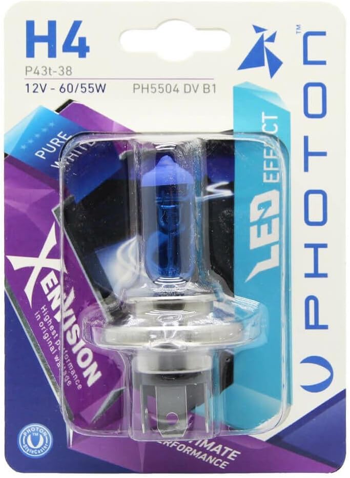 Ampul H4 12V 60/55W Xen Vision (Tekli Blister) (Beyaz Işık) 6000K PHT PH5504 DV B1
