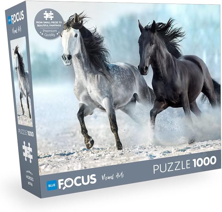Alternative view of 1000 Parça Puzzle - Horses (Atlar)