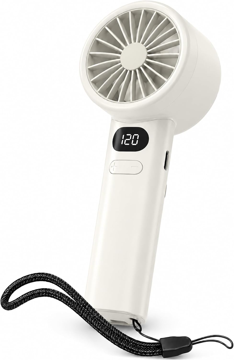 Alternative view of El Tipi Mini Fan, 250mAh Batarya, USB Şarj Edilebilir, Doğal Rüzgar Özelliği, Taşınabilir ve Kompakt Tasarım, Seyahat ve Ofis İçin İdeal, Yüksek Performans, Serinletici Etki (Beyaz FZM-01)
