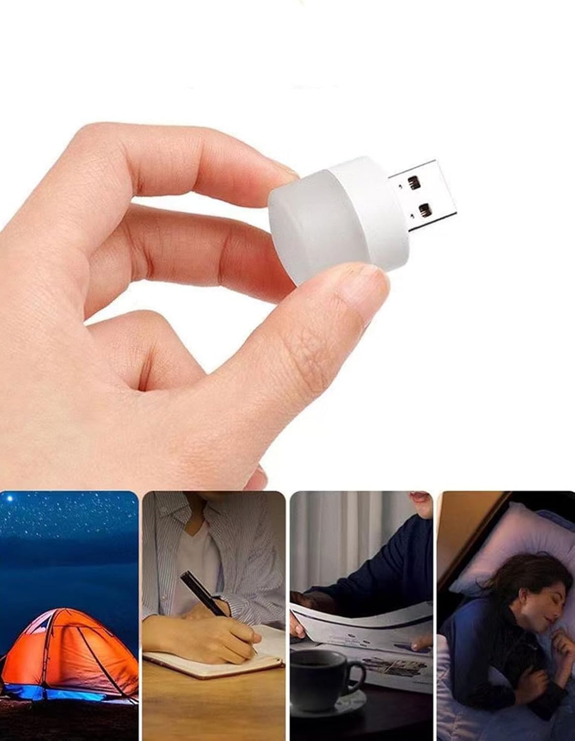 Neo Vista Mini USB LED Gece Lambası - Powerbank ve Laptop Uyumlu Ortam Işığı (5, Gün Işığı) - Görsel 3