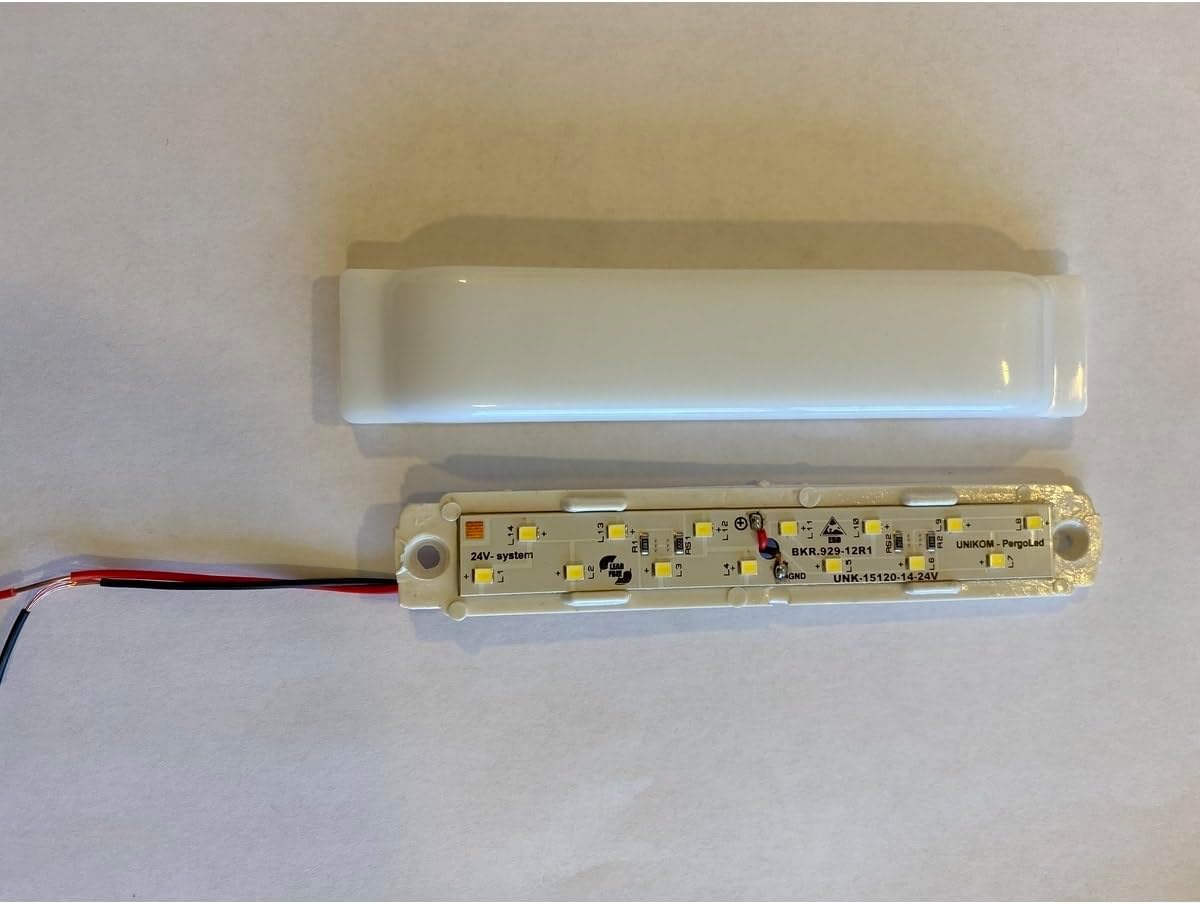 10'lu Paket 24v Dekoratif Tente Led Aydınlatma Armatür - Düz Taban - 15cm-beyaz Işık 6500k