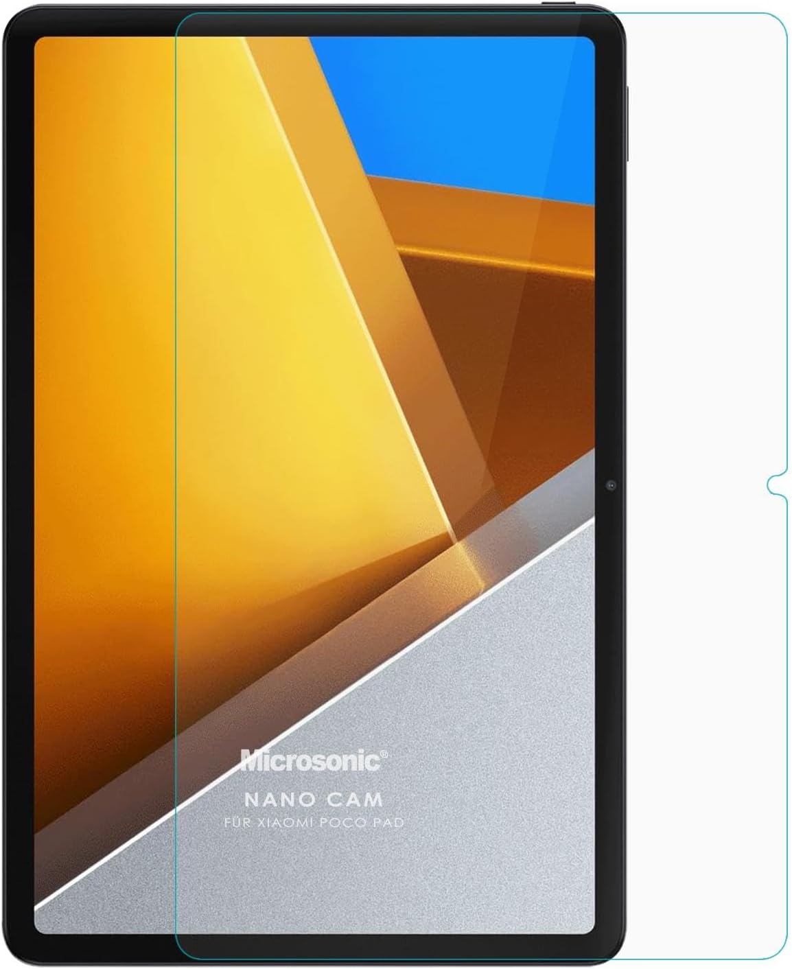Xiaomi Poco Pad Nano Glass Cam Ekran Koruyucu [Poco Pad ile Uyumlu Ekran Koruyucu - Şeffaf]