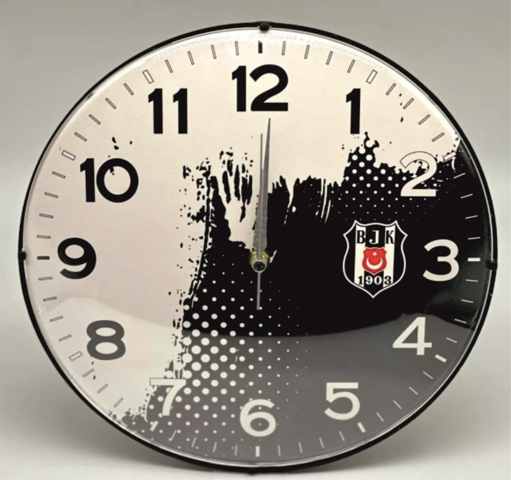 Alternative view of Beşiktaş Lisanslı Duvar Saati Grafikli