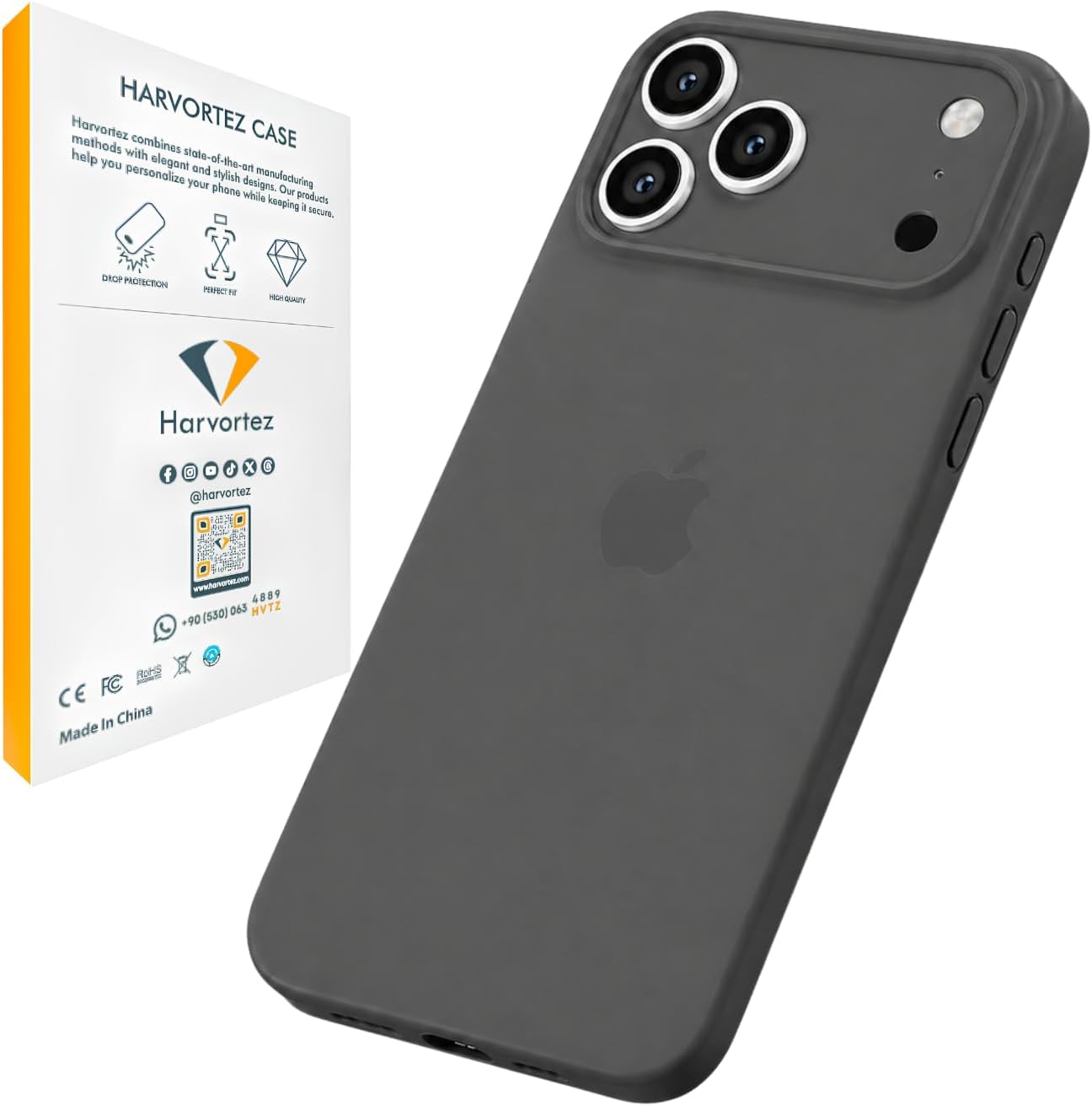 iPhone 17e/16e Kılıf 6.1" ile Uyumlu, Ultra İnce Cep Telefon Kılıfı, Kamera Bölge Koruyucu, Ekstra Tuş Takımı, TPU Malzeme BPA İçermez, Kolay Temizlenebilir Phone Case - Saydam Siyah - Görsel 2