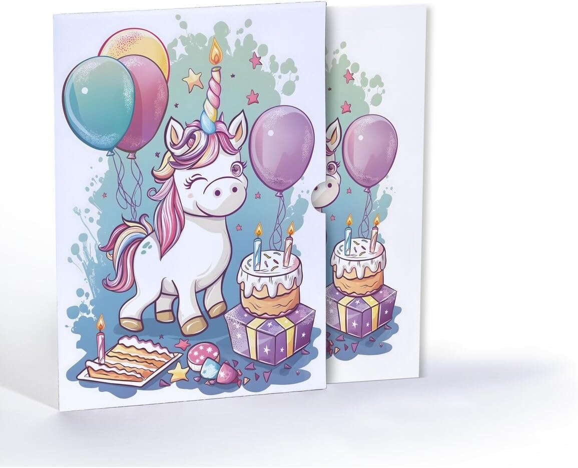 Unicornun Tatlı Dünyası, A4 Poster (GGK-PG031)