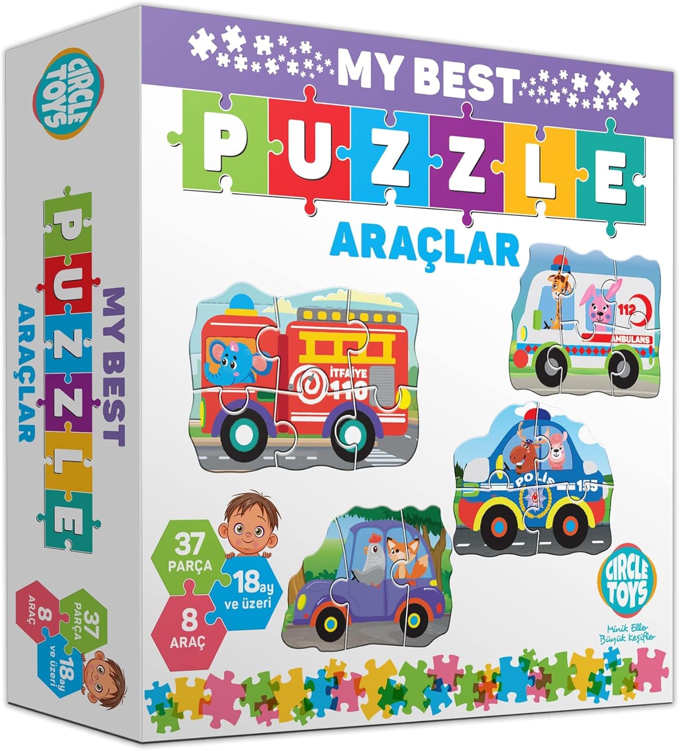 Alternative view of Circle Toys My Best Puzzle Hayvanlar (Araçlar)