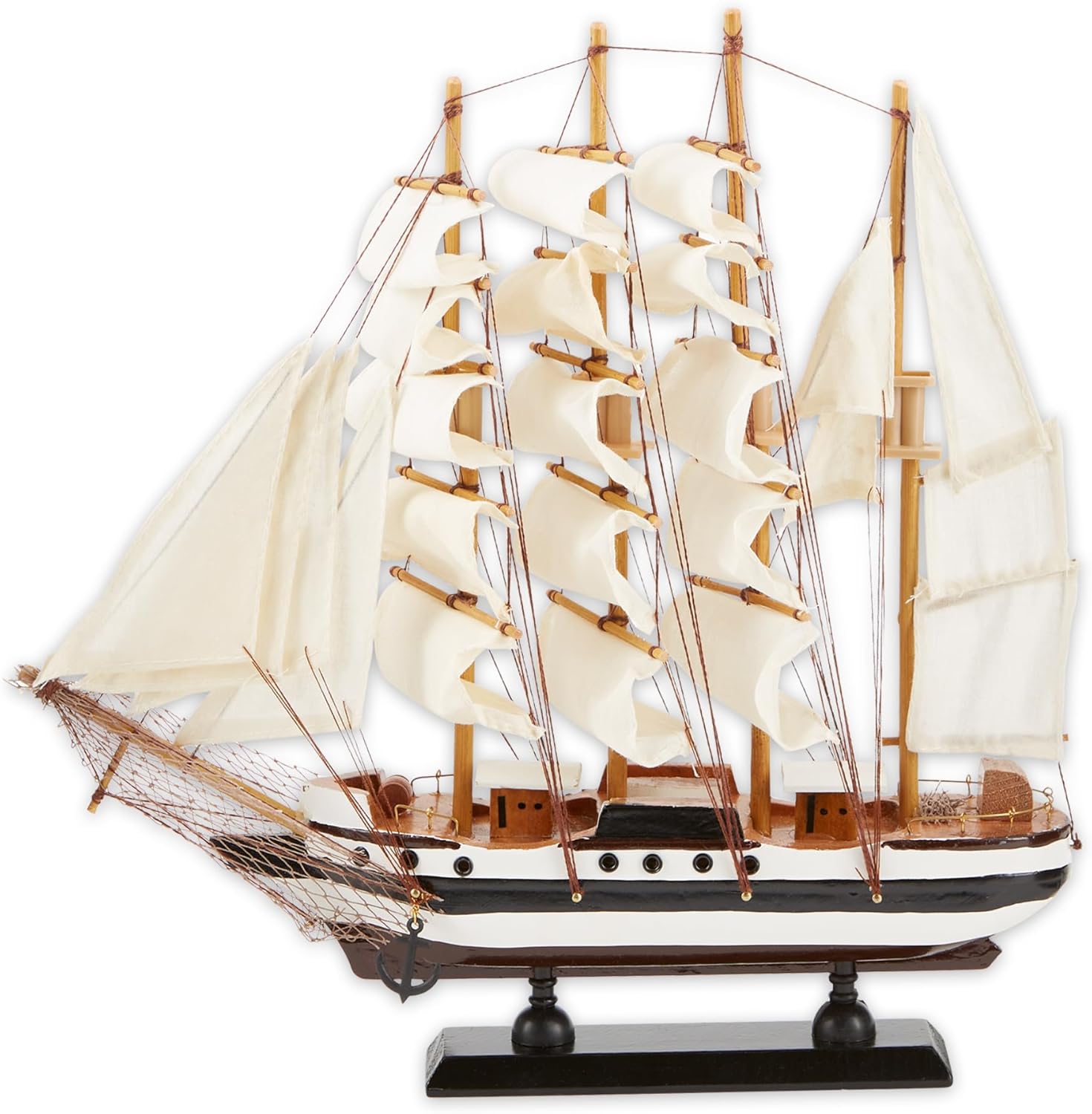 Gifts & Decor Passat hoch gemi detaylı ahşap model deniz dekor - Görsel 3