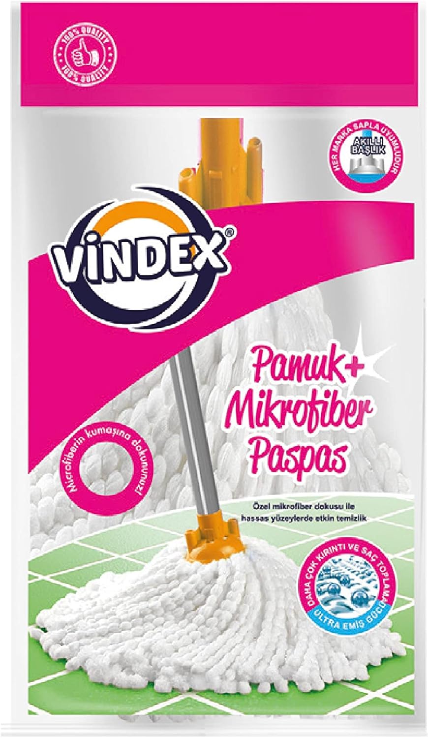 VİNDEX PAMUK + MİKROFİBER PASPAS