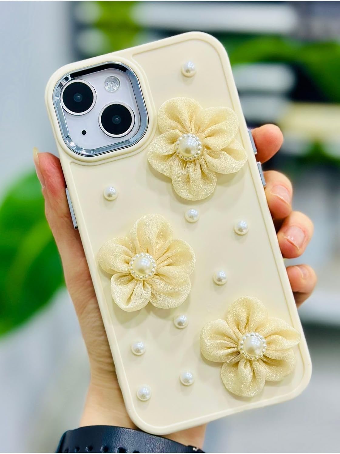 Iphone 13-14 ve 15 ile Uyumlu TÜL ÇİÇEK Oyuncak Tasarımlı Esnek Silikon Kılıfı - Görsel 2