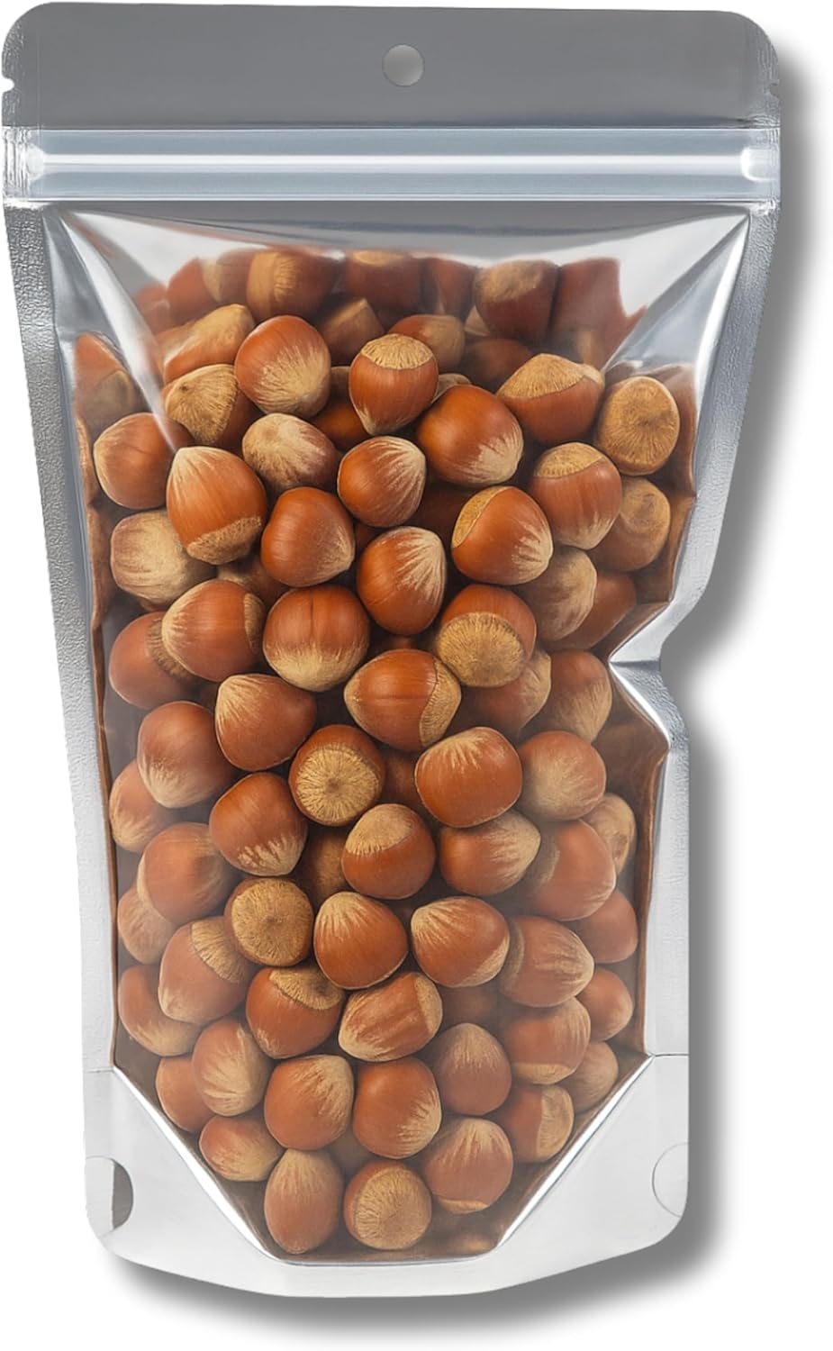 Şeffaf Metalize Doypack Gıda Saklama Torbası, Zip Kilitli, (100, 16X27)