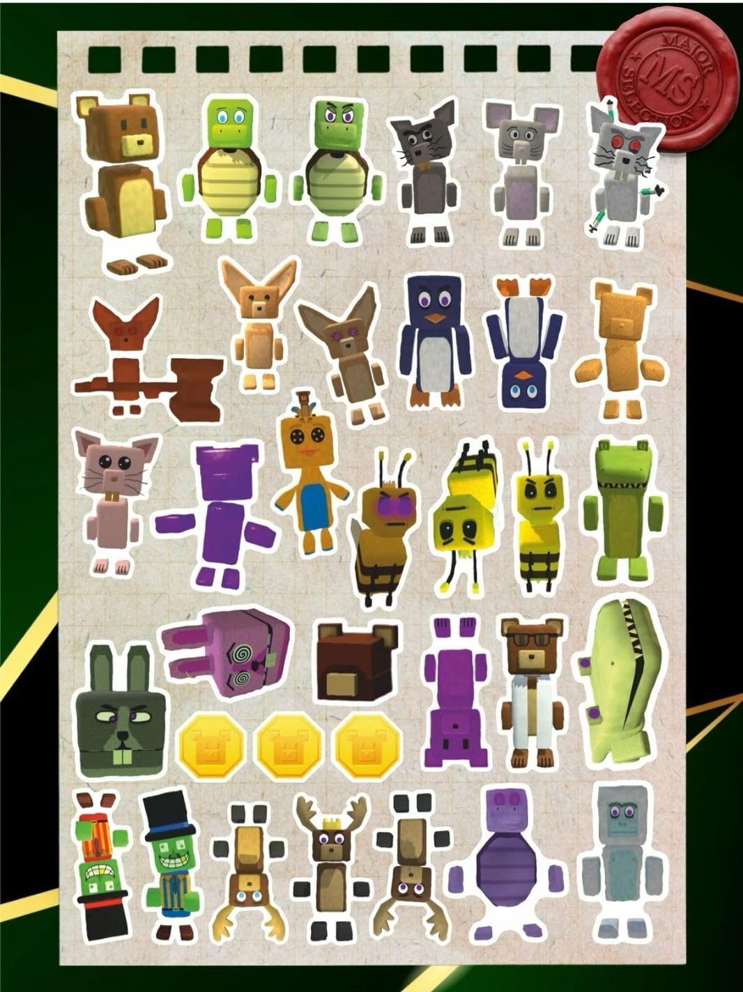 Alternative view of Super Bear Adventure Çocuk Sticker Seti 35 Adet | Renkli & Eğlenceli | Suya Dayanıklı