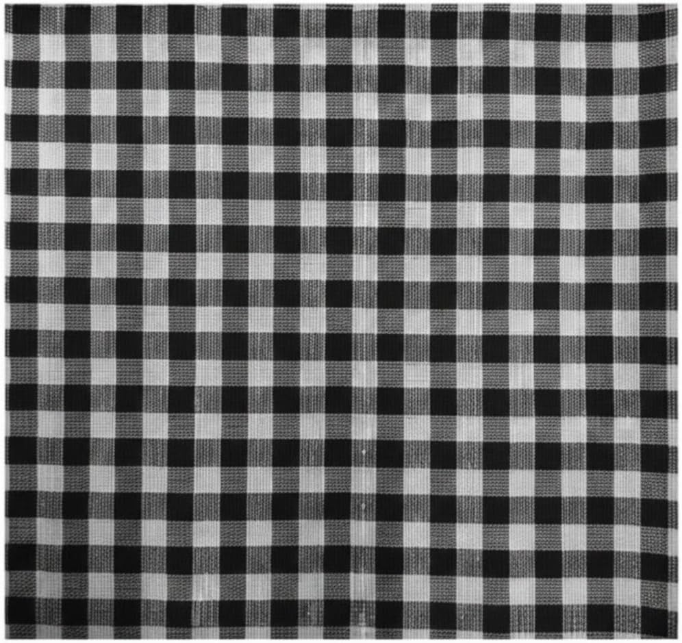 Kırmızı-Siyah Kareli Masa Örtüsü 150×150 cm | Yıkanabilir Kare Desen Sofra Örtüsü | Mutfak, Piknik ve Restoran Kullanımı İçin Kare Masa Örtüsü (Siyah)