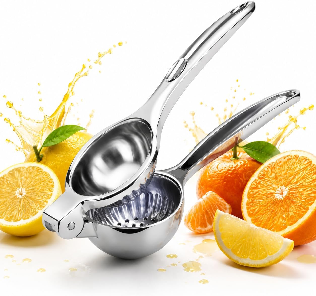 Alternative view of SOGUD Limon Sıkacağı Paslanmaz Çelik - Manuel Narenciye Presi - Portakal Mandalina İçin El Tipi Meyve Suyu Aparatı - Dayanıklı Metal Gövde - Ergonomik Tutma Saplı Mutfak Yardımcısı