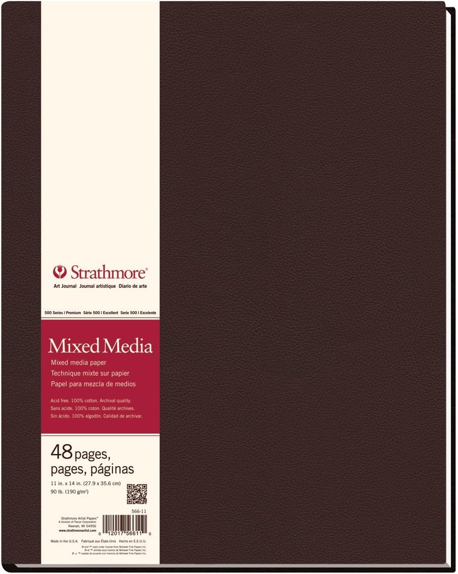 Strathmore (566-11 STR-566-11 48 yaprak No. 90 karışık medya, 27,9 x 35,6 cm, 27,9 x 35,6 cm, beyaz, 24 adet - Görsel 3