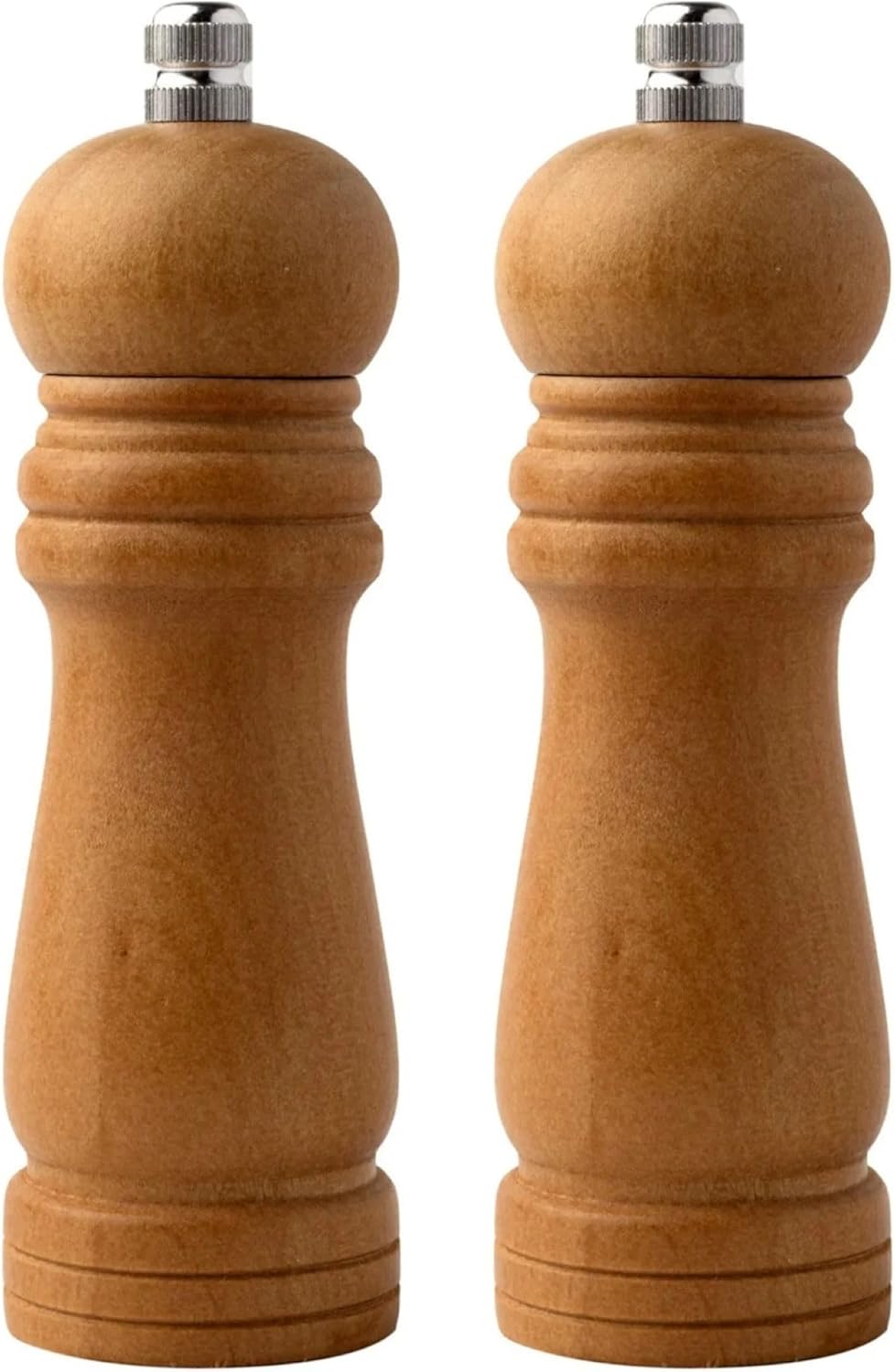 Alternative view of Orta Boy Bambu Gövdeli Ahşap Tuz Karabiber Değirmeni, Baharat Öğütücü 2 Adet