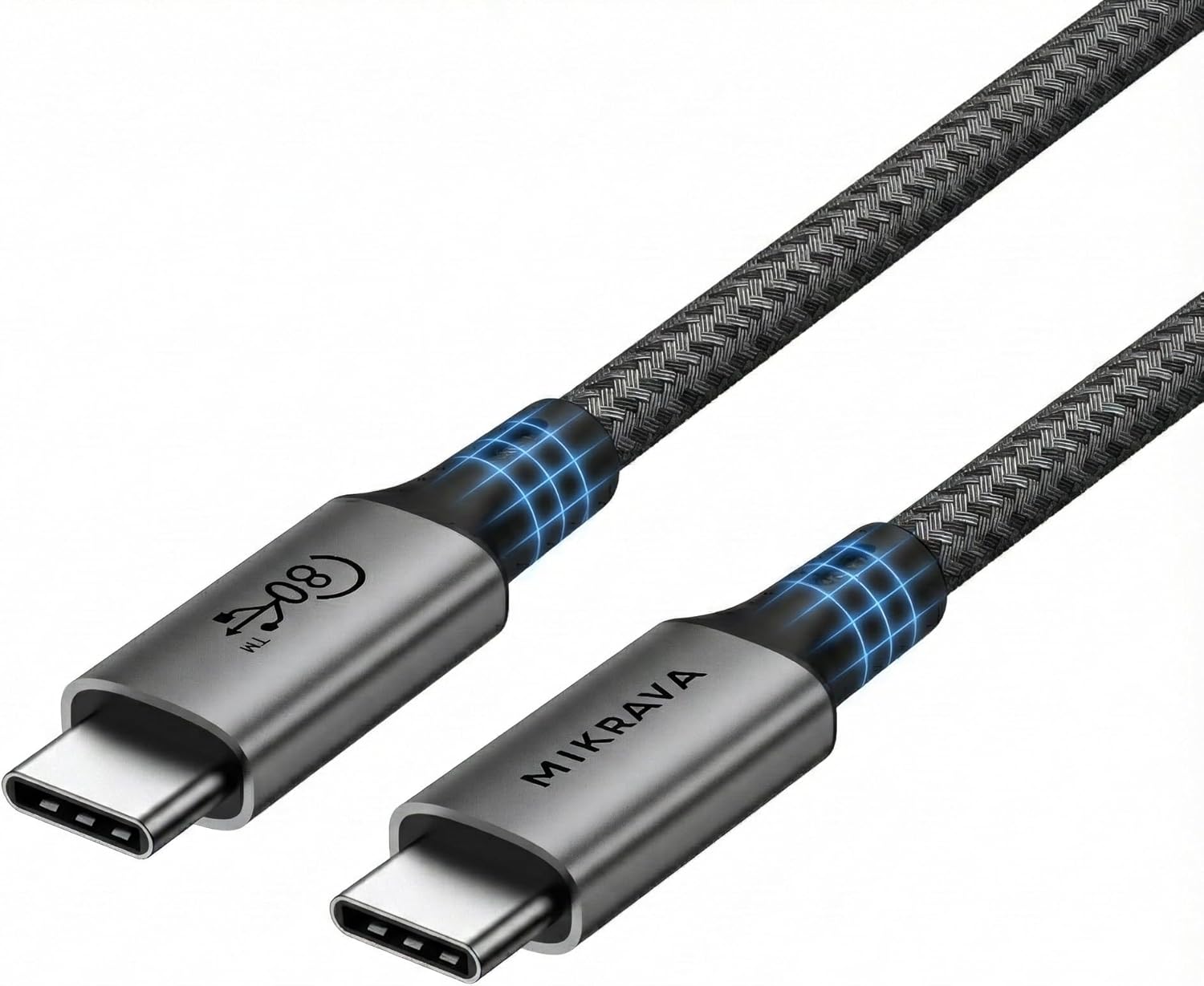 Alternative view of USB 4.0 V2.0, 80GBPS USB C Veri Kablosu, 240W USB C Şarj Kablosu, 8K@60hz 4K@240Hz 2K@360Hz Thunderbolt 5 Görüntü Kablosu, MacBook, Monitör, Docking İstasyonu, iPhone ile Uyumlu - 1 Metre