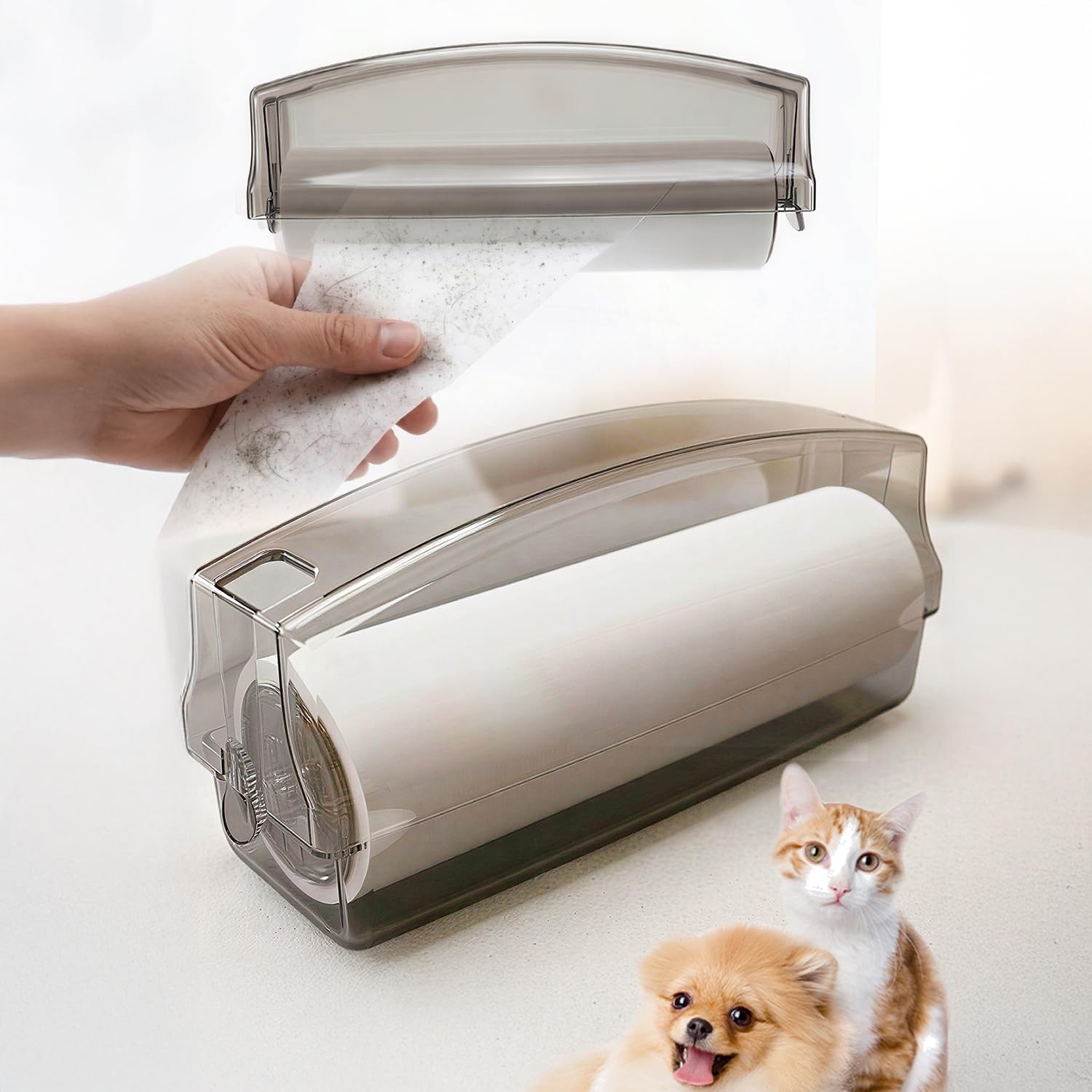 Alternative view of Tüy Toplayıcı Rulo, Tüy Toplama Rulosu, Kedi Tüy Toplayıcı, Kedi ve Köpek Kıl Temizleyici, 60 Yapraklı Güçlü Yapışkanlı Temizleme Rulosu, Kıyafet Koltuk ve Halı İçin - ATAPET