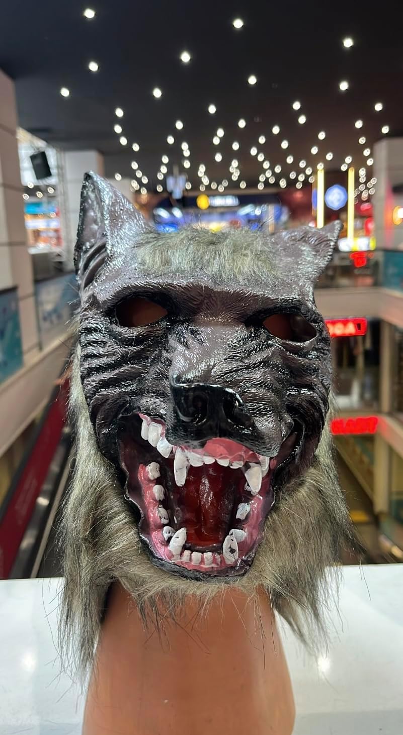 Alternative view of Halloween Kurt Köpek Maskesi, Korku Maskesi, Cadılar Bayramı Aksesuarları, Halloween Kostüm Aksesuarı, Şaka Oyunları ve Korku Maskeleri