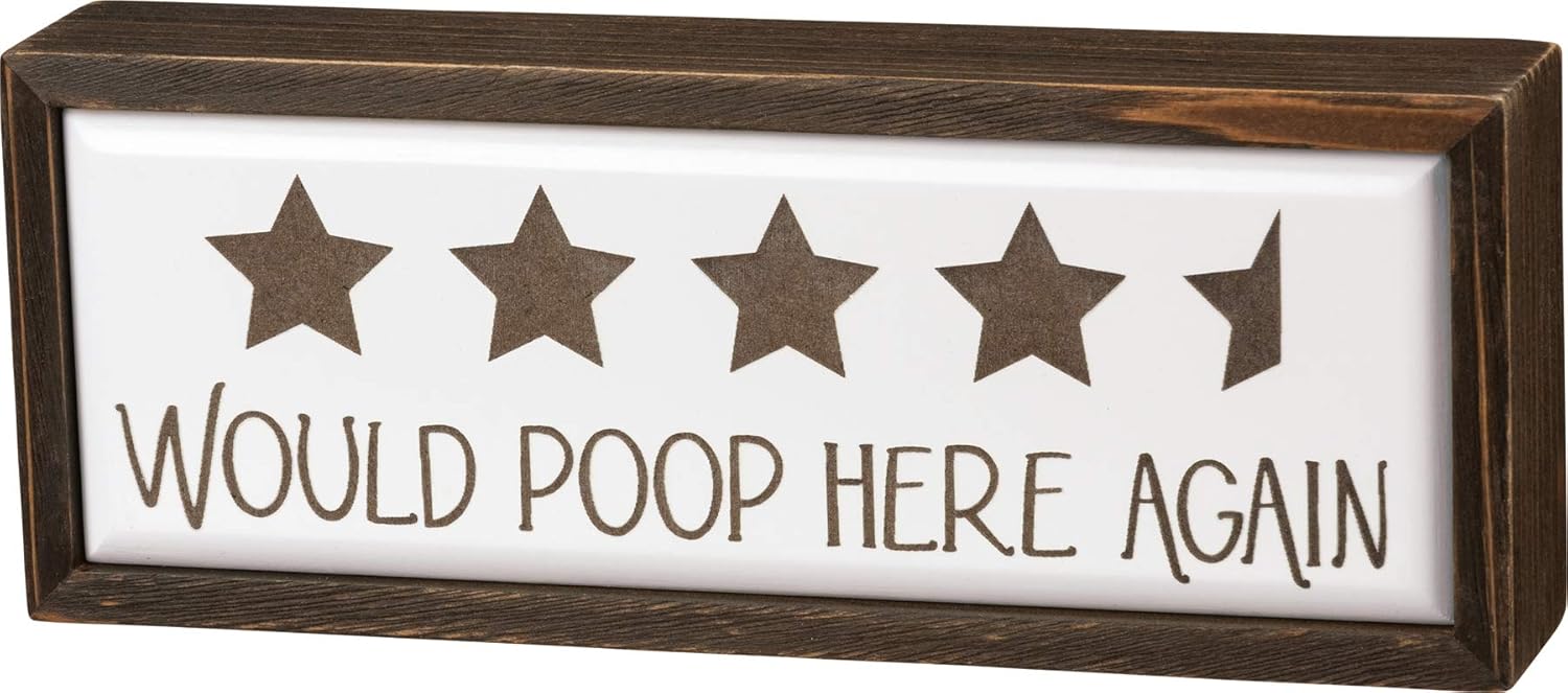 Alternative view of Word Box Tabelası, Would Poop (105209)