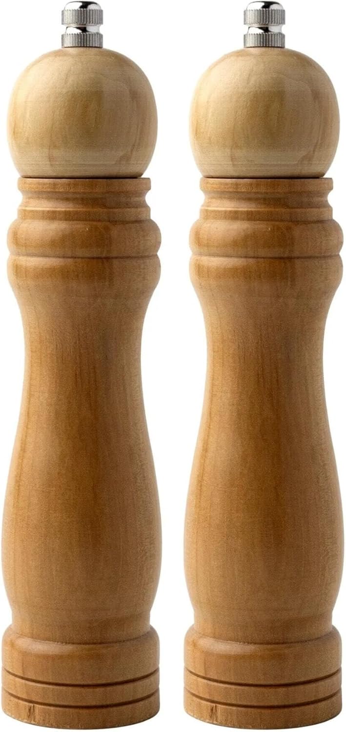 Alternative view of Bambu Gövdeli Komple Ahşap Tuz Karabiber Değirmeni Baharat Öğütücüsü Orta Boy 21 Cm 2 Adet