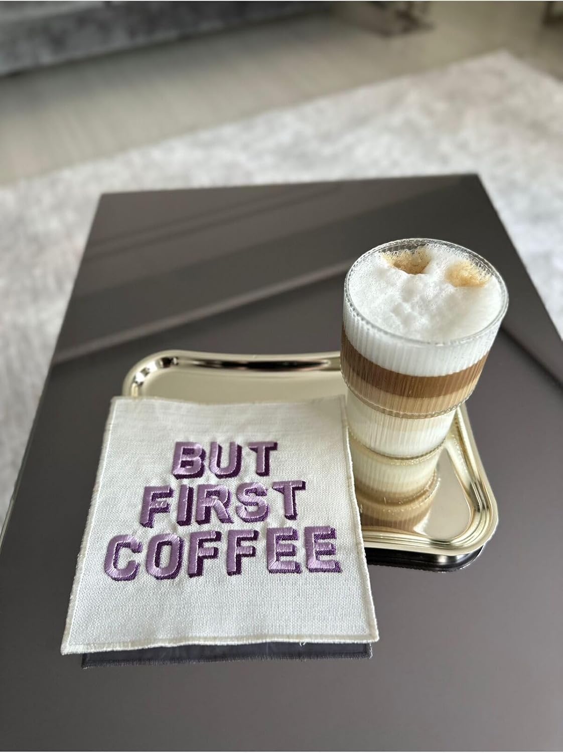Alternative view of Linda Mia But First Coffee Desenli Kokteyl Peçete