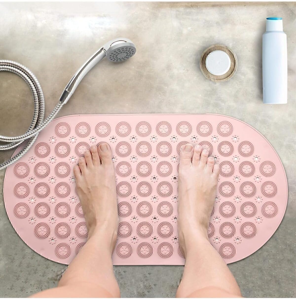 Kaydırmaz Duşakabin Banyo Ve Duş Paspası Masajlı 87 Adet Vantuzla Yapışır 37 X 69 Cm Bnystisgstore28