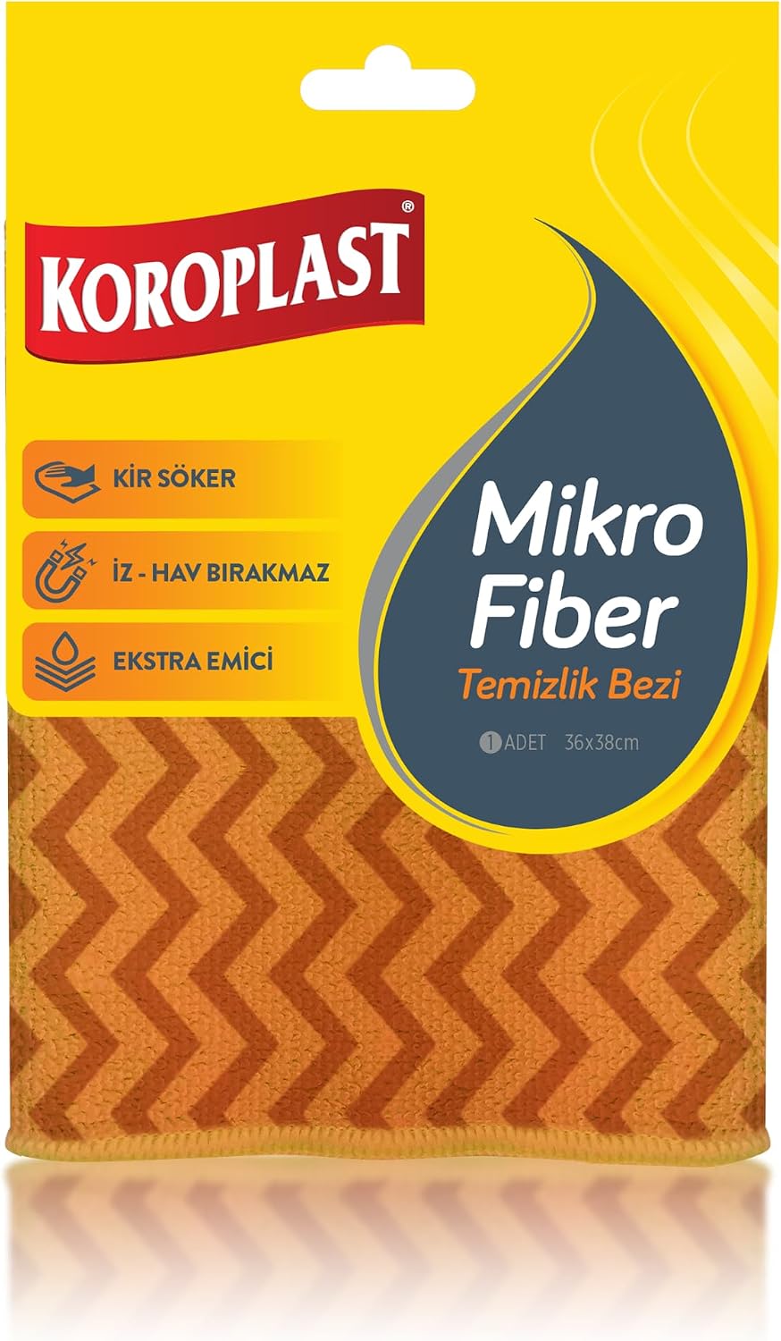 Alternative view of Mikrofiber Temizlik Bezi Tekli, Hızlı Kuruyan Uzun Ömürlü Mikrofiber Bez 30x30 cm, Yüksek Emiş Gücü, Tüy ve Çizik Bırakmayan Toz Temizlik Bezi, Mutfak, Ofis, Ev ve Araç Temizliği için İdeal