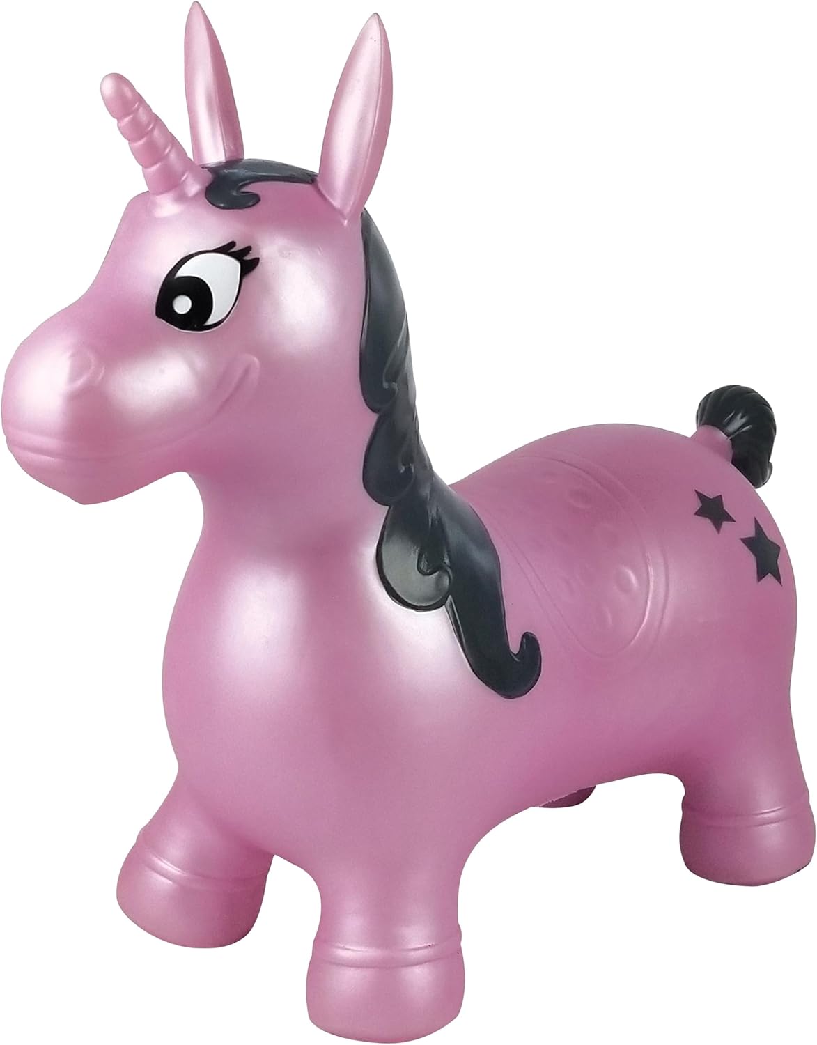 Lexibook Unicorn şişme atlama makinesi, kapalı ve açık, ergonomik tasarım, el pompası dahil, pembe, BG050UNI