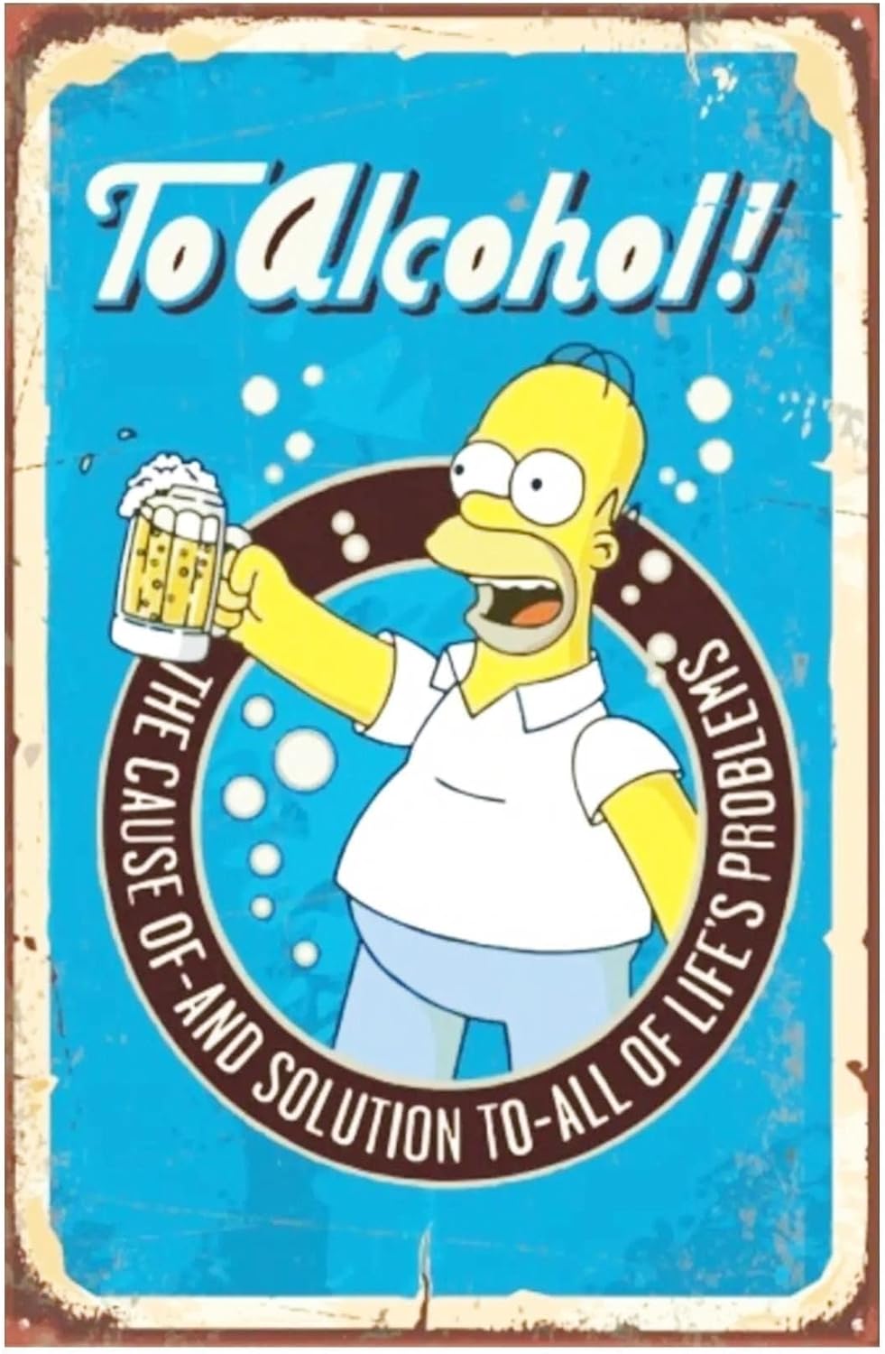 Alternative view of Kuşe Kağıt Duvar Posteri Simpsonlar Retro Vintage Drtr0039