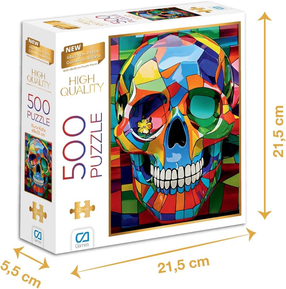 Alternative view of Renkli Kuru Kafa 500 Parça 2,2mm Kalınlık 48x33cm Profesyonel Hobi Puzzle Yapboz Serisi