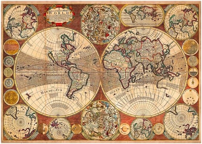 Alternative view of 1000 PARÇA - OLD WORLD MAP (ESKİ DÜNYA HARİTASI)