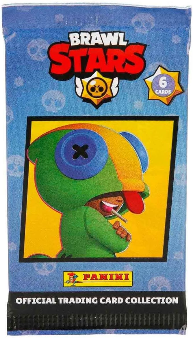 Panini Brawl Stars Trading Card, 6 Kart, Resmi Koleksiyon Paketi