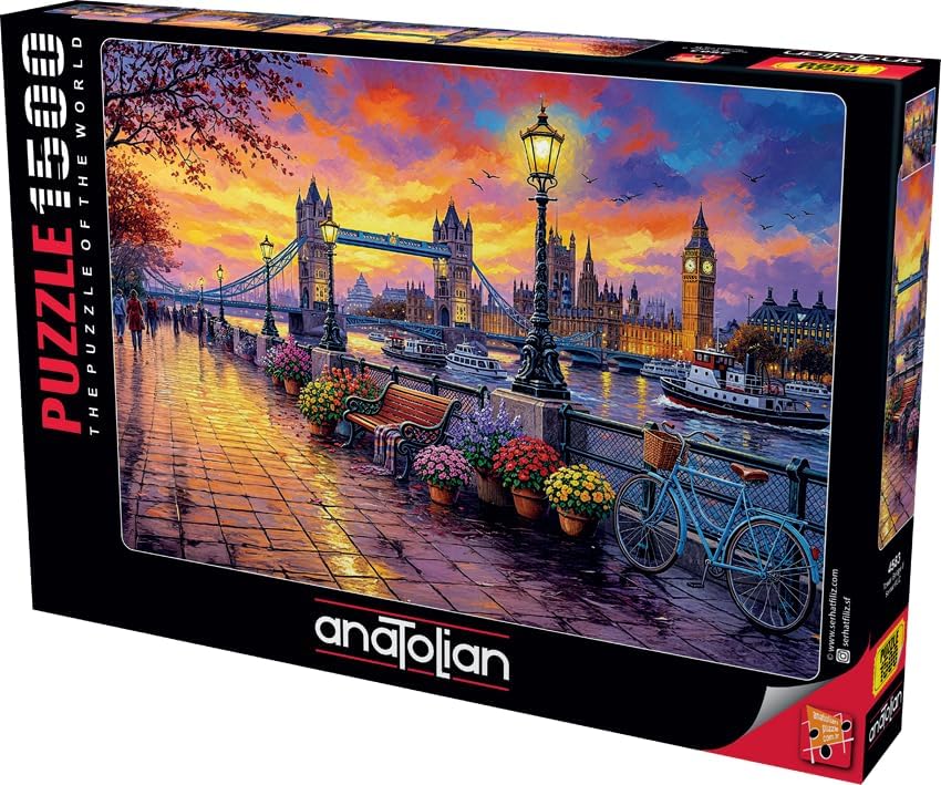 Puzzle - Tower Bridge II,1500 Parça Puzzle, #4583 - Görsel 3