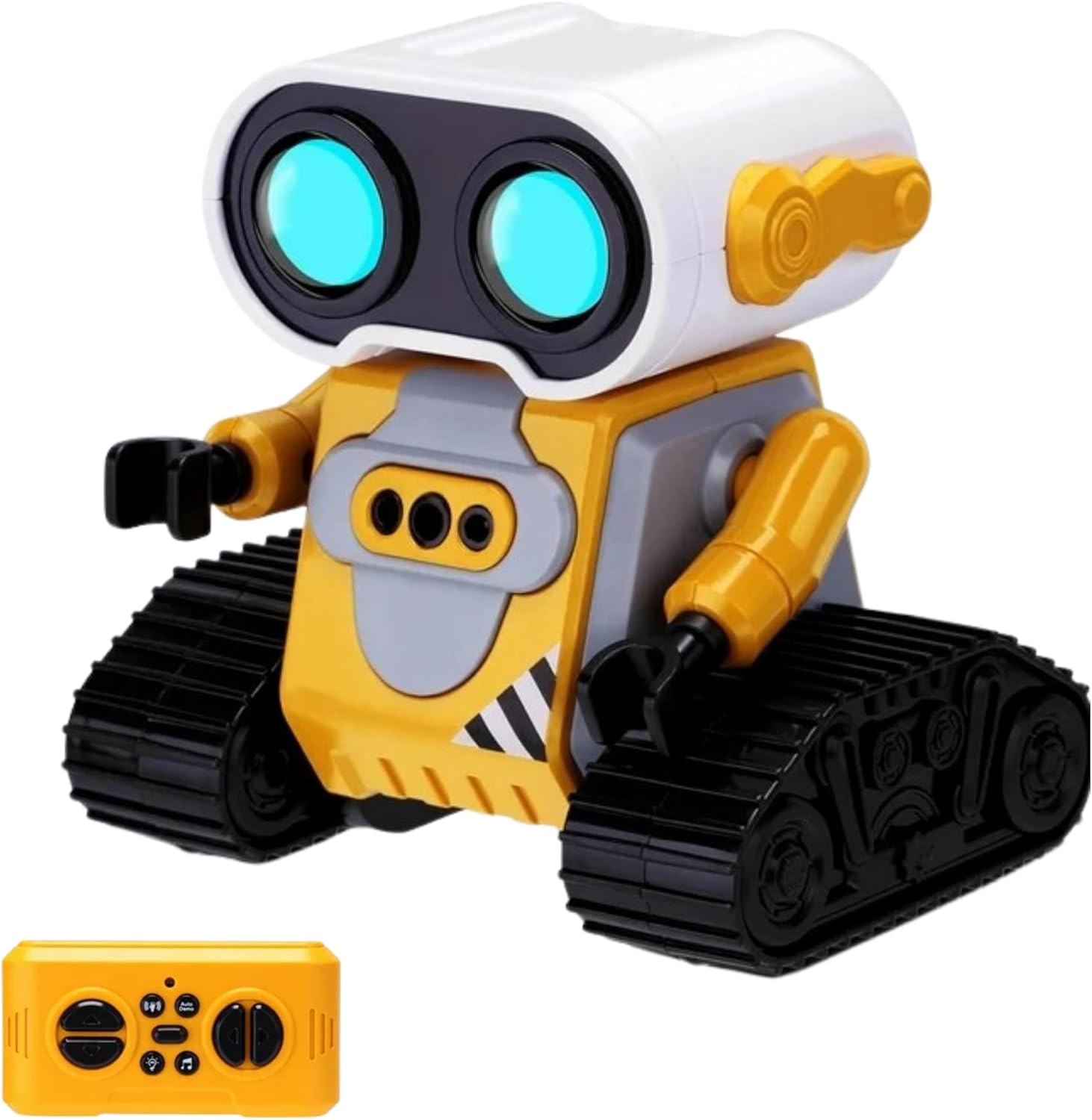 /Oyuncak Uzaktan Kumandalı El Sensörlü Akıllı WALL-E Robot Dahili Şarjlı Işıklı Sesli FULL Fonksiyonlu El Hareketlerini Algılayabilen Farklı Işık Kombinasyonlu Akıllı RC Robot (SARI)