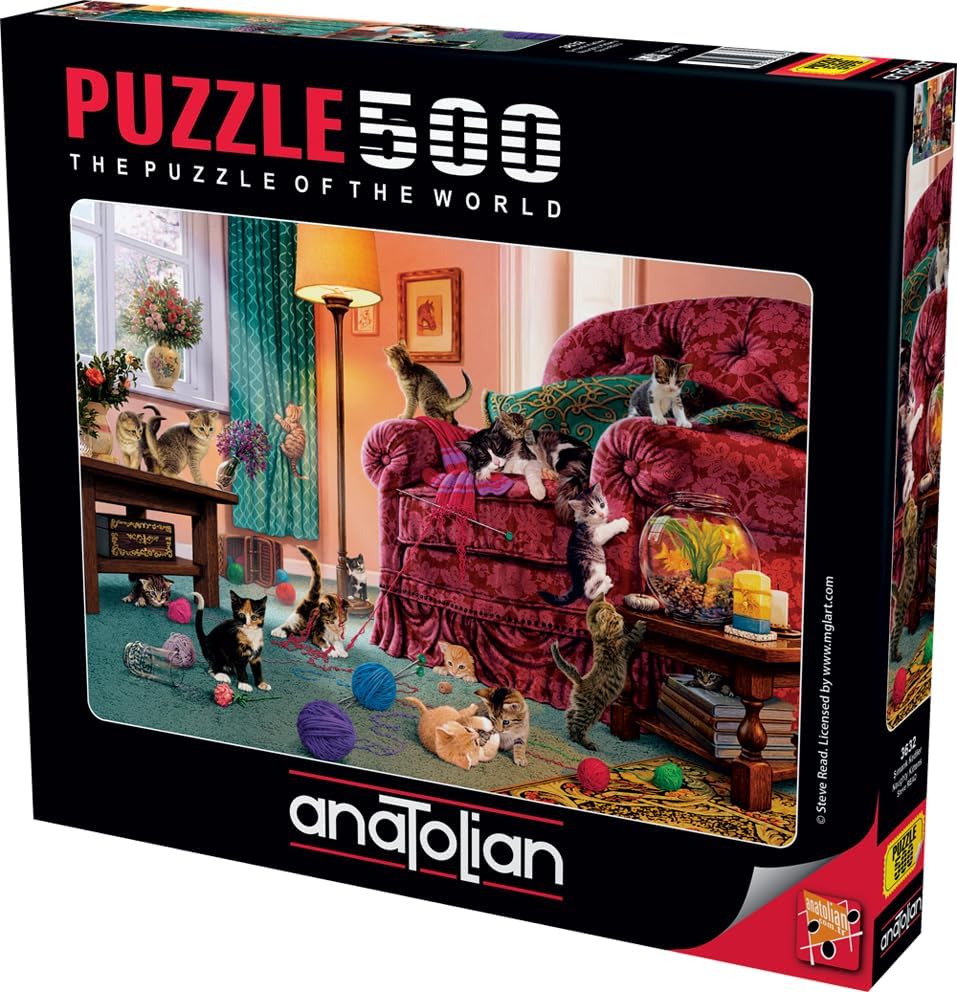 Puzzle - Şımarık Kediler / 500 Parça Puzzle, 3632 - Görsel 3