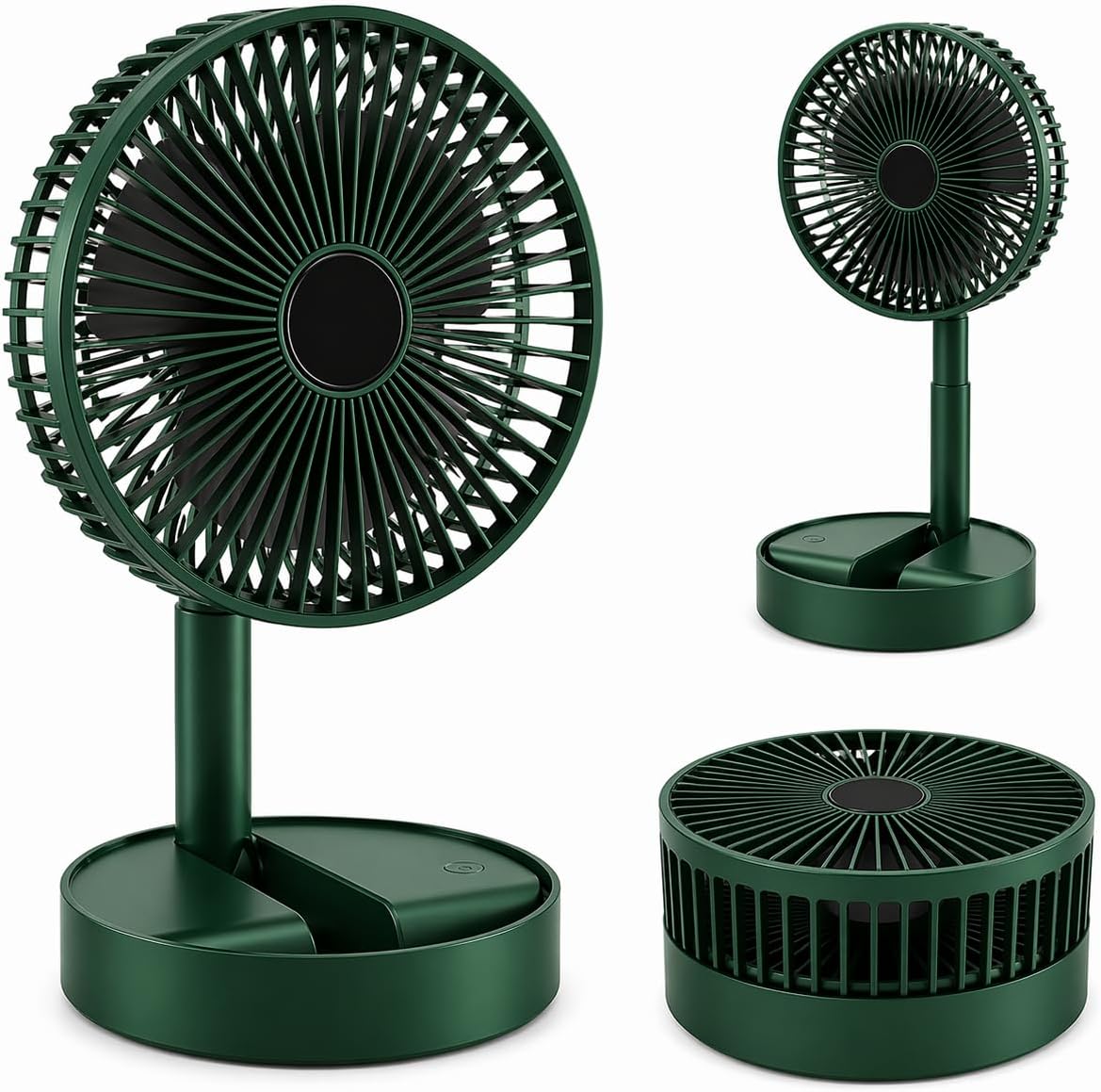 Masaüstü Şarjlı Vantilatör Katlanabilir Taşınabilir Fan – 3 Kademeli Hız, USB Şarjlı, Uzun Pil Ömrü, Sessiz Çalışma, Ofis Ev Seyahat İçin Mini Fan - Taşınabilir Vantilatör