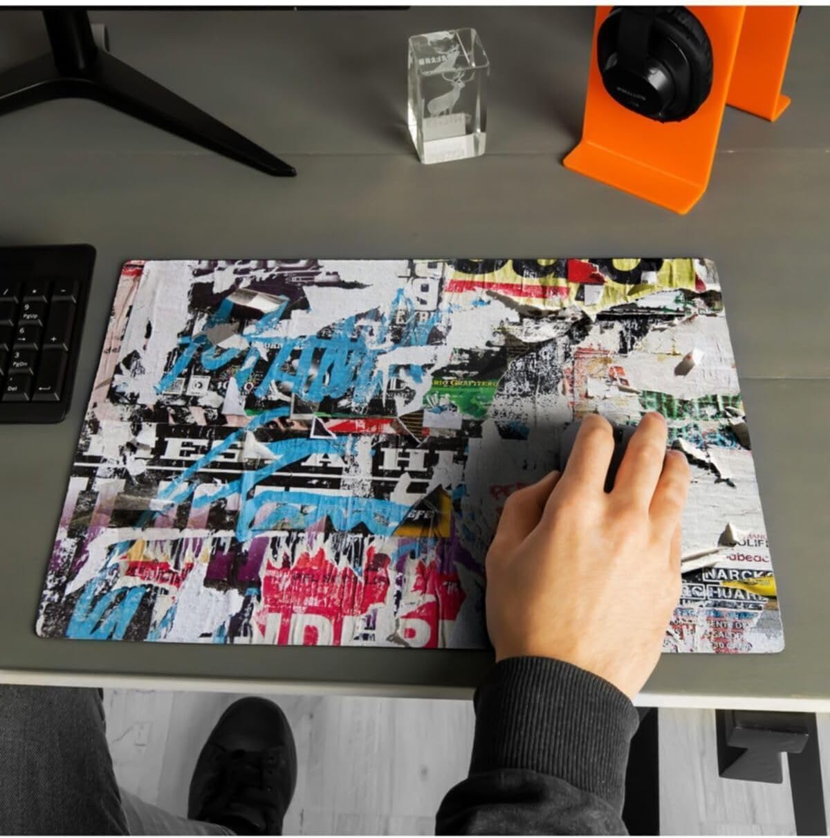 Sokak Duvarı Tasarımlı 40x30 Mousepad