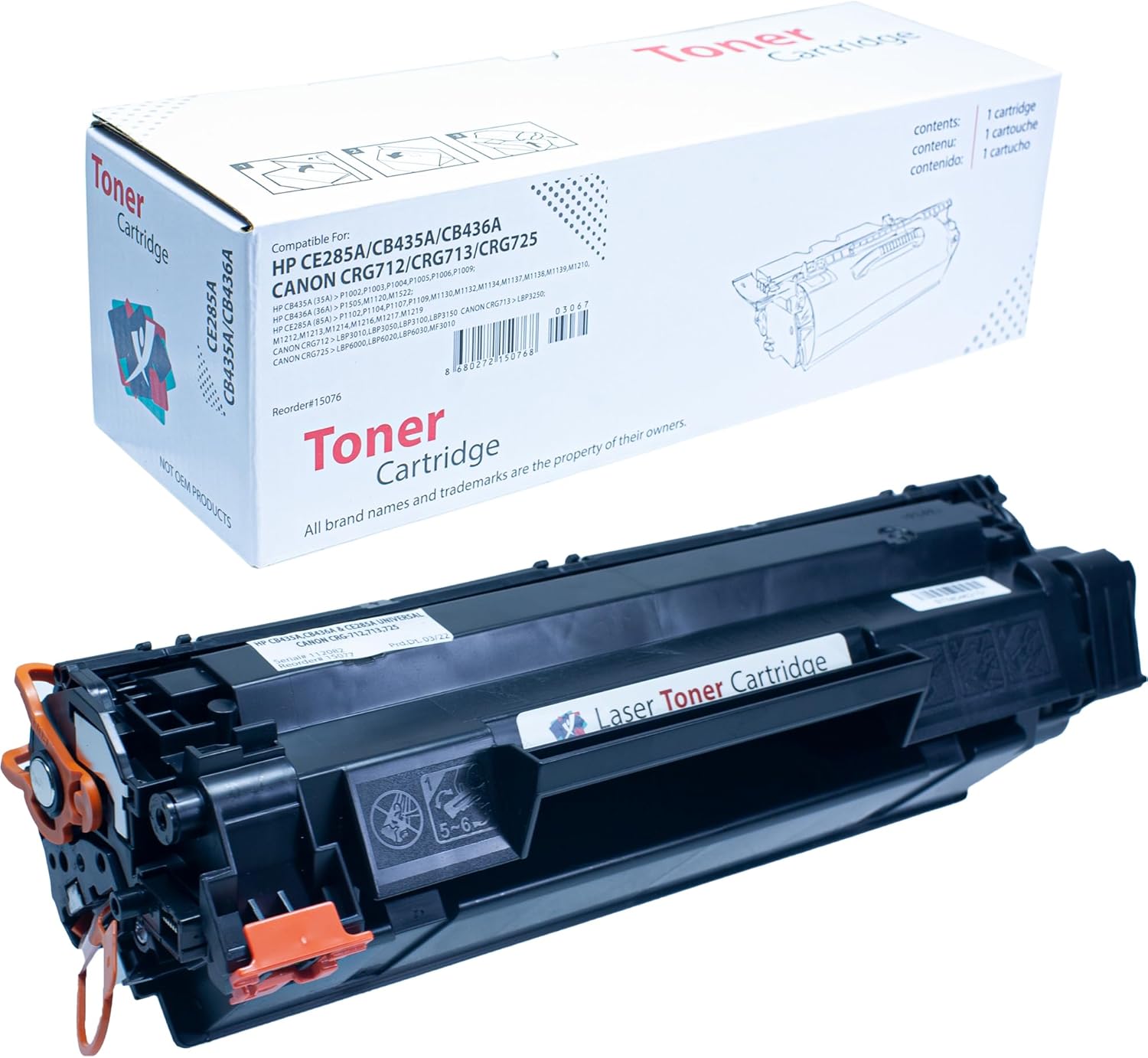 YSY Ce285A P1102 M1212nf M1217nfw P1109w 1102w 1600 Sayfa Verimli Muadil Toner Kartuş - Görsel 3