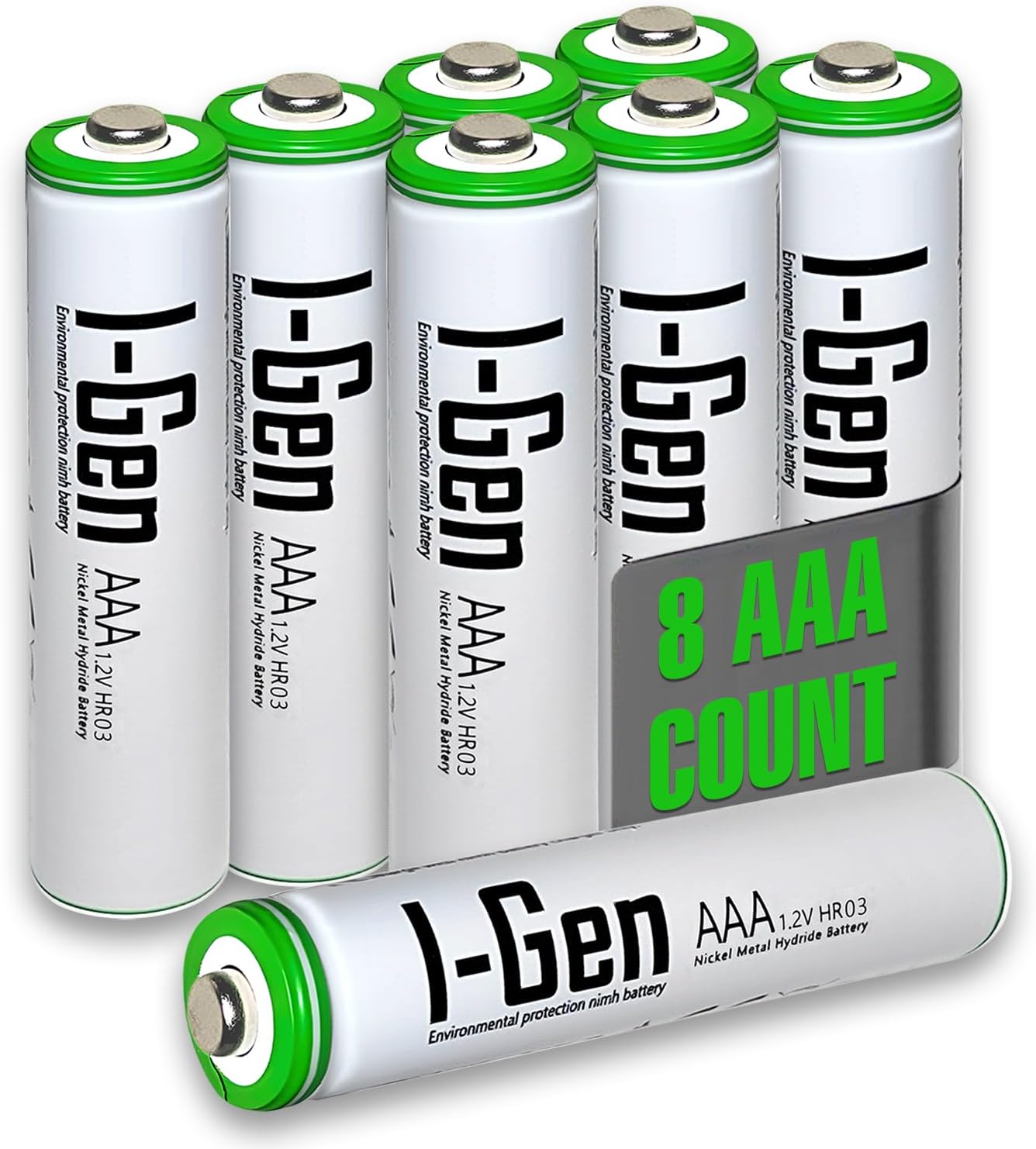 I-Gen B109 8 Adet AAA 900 Mah Şarj Edilebilir İnce Kalem Pil 1.2V Ni-MH Şarjlı Pil