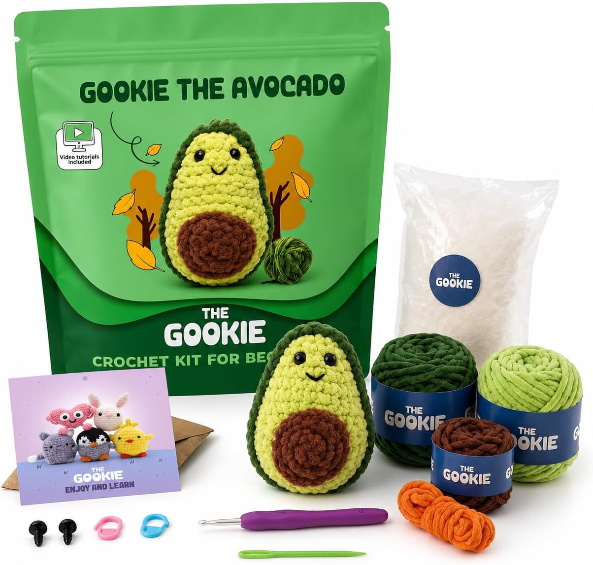 Alternative view of Avokado Amigurumi Tığ Kiti Örgü Seti