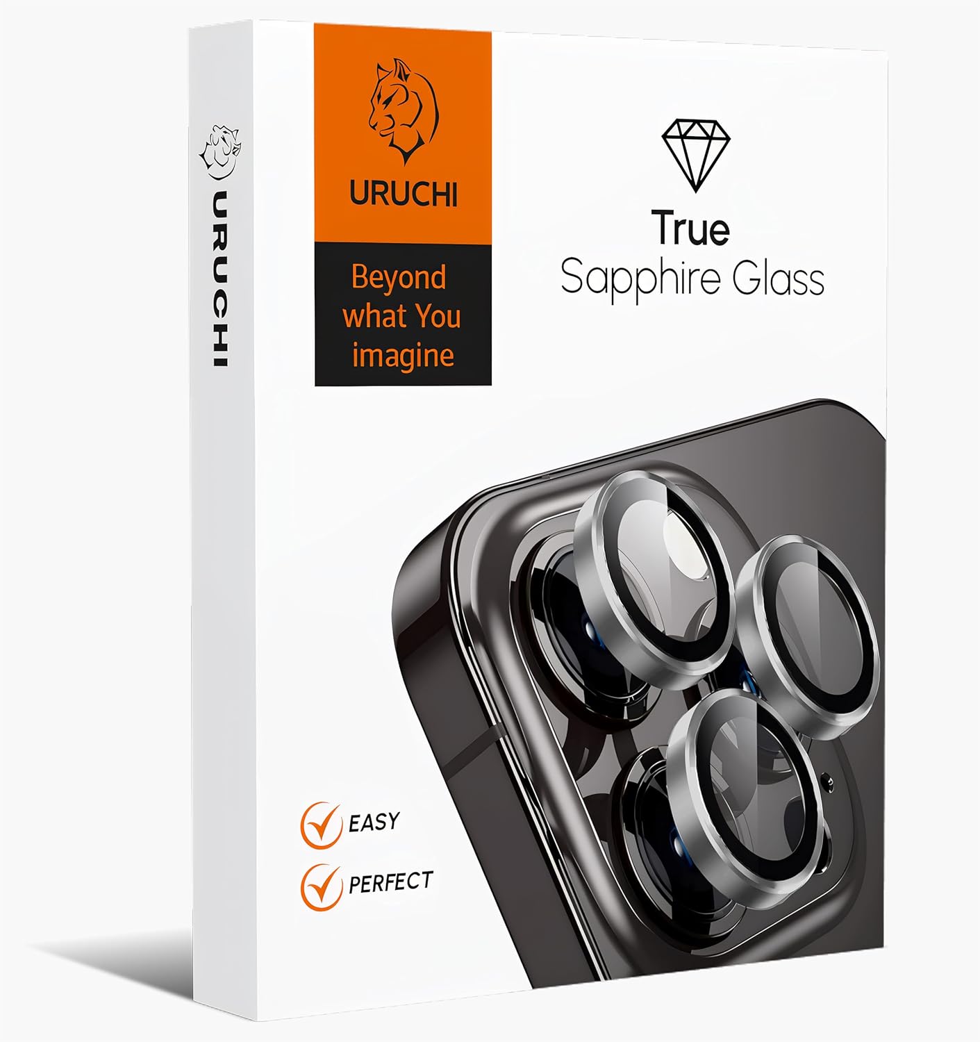 Kamera Lens Koruyucu, Safir Cam, Alüminyum Alaşım Çerçeve, Kolay Kurulum, HD Kalite, Güçlü Yapışma, Çubuk Sökme Aparatlı (Titanyum Gri, IP 17 Pro/Pro Max /16 Pro/Pro Max/15 Pro/Pro Max) - Görsel 2